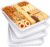 Lifewit 16″ x 12″ Extra Large Plastic Serving Trays for Party, 4 Pack Reusable White Food Platters for Cookies, Desserts, Fruit, Appetizers & Charcuterie, BPA-Free Catering Trays for Parties & Buffets