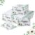 Yinder 60 Bulk Happy Tears Tissue Packs for Wedding 3 Ply Pocket Size Tissues Packs for Guests Facial Individual Wedding Favors Party Supplies Travel Graduation Celebration(Green Flower)
