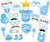 LASLU It’s A Boy Baby Shower Party Photo Booth Props Kits on Sticks Set of 25pcs