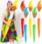 5 Pcs Giant Inflatable Paint Brush Balloons, 43.3 Inch Large Blow up Art Painting Party Decorations Set for School Classroom Birthday Party Favors (Red,Orange,Yellow,Green,and Blue)