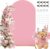 7.2FT Arch Backdrop Cover, Pink Spandex Stretchy Round Top Arch Stand Cover Valentines Day Arch Cover with Balloon Tie Tool for Wedding Ceremony Baby Shower Gender Reveal Birthday Party Decorations