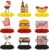 9PCS BBQ Party Decorations BBQ Baby Shower Table Centerpieces Picnic Decorations Honeycomb Table Toppers for Baby Q Baby Shower Decorations Summer Birthday Party
