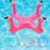 Voiiake Pool Floats Toys Games Set, Inflatable Cross Ring Toss Game Toy with 6pcs Rings for Kids Adults Family, Swimming Pool Water Game
