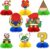 8Pcs Super Brother Birthday Party Supplies,Super Brother Honeycomb Centerpieces,Super Brother Theme 3D Table Decorations