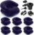 6 Pcs Inflatable Bean Bag Chair for Adult with Electric Air Pump Outdoor Movie Seating Inflatable Blow up Chair Folding Portable Lazy Sofa for Camping Picnic Campfire Party Night(Dark Blue)