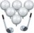 8 Pcs Golf Balloons Set 18” Ball and 30” Inflatable Club for Birthday Party Decorations, Golf Themed Events & Party Favors