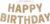 Gold Glitter Happy Birthday Banner