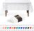 Auros White Premium Plastic Tablecloths 10 Pack, 54 x 108 Inch Rectangle Disposable Table Covers for 8FT Tables, Waterproof Spill-Proof, Easy Cleanup for Birthday, Parties and Weddings