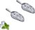 Amazing Abby – Elsa – 12-Ounce Aluminum Ice Scoops (Set of 2), Cast Aluminum Utility Scoops, Food-Grade, Good for Home and Commercial Use, NOT Dishwasher-Safe, Hand-Wash Recommended
