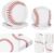 ADXCO 120 Pieces Baseball Party Supplies Tableware Set Disposable Paper Plates Napkins Cups 7 Inch 9 Inch Birthday Favors Decorations for Sport Themed Party Serves 24