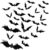 TDHDIKE Halloween Party Supplies & Decorations 140Pcs Realistic PVC 3D Black Scary Bat Wall Stickers for Creepy Home & Indoor Decor DIY Wall Decal Bathroom Decor
