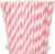 100 Packs Pink Biodegradable Striped Paper Straws, Disposable Drinking Straws for Birthday Carnival Summer Pool Party Wedding Baby Shower Halloween Christmas Party Decoration Supplies