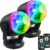 Luditek 2-Pack Portable Sound Activated Party Lights Indoor, Battery Powered/USB Dj Disco Ball Strobe Lights for Car Room, Adults Gifts, New Years Eve Party Supplies 2025 Christmas Decorations