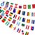 AhfuLife 48 Countries World Flag String Flags for World Cup Decorations, Double Sided Fabric Nations String Banner for Olympic Soccer Bar Club Garden Street Sports Party Decor (1 Pack, 7.9″ x 11″ – 68.9 Ft)