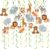 Safari Animal Party Streamers, 48 Pcs Jungle Theme Hanging Swirl Decorations – Hippo, Lion, Zebra & More for Birthday, Holiday, Classroom & Party Decor