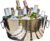 BREKX Hammered Stainless-Steel Beverage Tub, Double-Walled Insulated Anchored Drink Tub & Ice Bucket with Double Hinged Handles, Drink Chiller for Parties, 12 Quarts