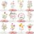 Tarklanda Baby in Bloom Baby Shower Honeycomb Centerpieces 12Pcs Spring Floral Table Topper Honeycomb Decorations for Birthday Wedding Party Gender Reveal Supplies