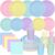 200 Pcs Pastel Party Supplies Disposable Dinnerware Set, Includes Paper Plates Cups Napkins Plastic Forks Knives Spoons for Spring Easter Wedding Birthday Party Decorations Serves 25 Guests