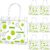 Aliceset 20 Pcs Tennis Party Favor Bags with Handles Tennis Themed Candy Treat Bags Sport Party Goodies for Team Snack Wrapping Birthday Decoration, 8 x 8 x 3.15 Inch