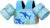 MoKo Toddler Swim Vest for Kids, Swim Arm Floaties 22-66 lbs Boys and Girls Cartoon Swimming Water Wings Pool Float Vests Sleeves Shoulder Straps Arm Band for Children Learn to Swim, Blue Shark