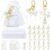 20 Set Pearls and Prosecco Bridal Shower Favors – Pearl Bow Keychain with Thank You Tag Party Supplies for Women, Pearls and Prosecco Bridal Shower Decorations Elegant Wedding Bachelorette Party Gift