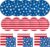 American Flag Patriotic Party Supplies Disposable dinner paper plates dessert paper plates Napkins and Cocktail napkins for Veterans Day Election Day 4th of July Independence Day Decorations, Serve 50