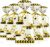50 Pack Construction Party Favor Bags – Construction Theme Treat Bags, Truck Themed Cello Cellophane Gift Candy Goodie Bag with Gold Twist Ties for Kids Construction Birthday Party Supplies Favors