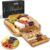 SMIRLY Charcuterie Large Bamboo Cheese Board Set for Serving – House Warming Gifts for New Home, Wedding, Bridal Shower & Birthday, for Women