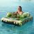 Tank Pool Floats Kids Adults – Jasonwell Inflatable Pool Floaties Swimming Pool Tank with Water Cannon Gun Swim Floaty Rafts Lake Beach Party Pool Toys for Boys Girls Toddlers Kids Adults (Green, L)