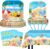 Beach Party Decorations 97 Pcs Hello Summer Plates Napkins Tablecloth Beach Party Plates Tableware Set for Dinner Pool Birthday Party Supplies Serve 24
