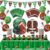 140PCS Football Party Supplies Tableware Set Serve 24, Football Birthday Party Decorations Includes Plates Napkins Cups Banner Balloons Cake ToppersTablecloth for Football Themed Party Supplies