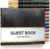 Gallery Leather Guest Book – Great for Wedding, Reception, Baby and Bridal Shower, Birthday Party and Vacation Home – 192 Lined Pages to Sign in, add Polaroid Photo – Hardcover 9×7″ – Acadia Black