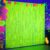 Mega-L Glow in The Dark Party Supplies, Neon Party Decorations, 2 Pack 6.6×6.6 ft Fluorescent Green Foil Fringe Curtains, Glow Photo Backdrop for Birthday, Pool Party, Music Festival, Nightclub