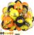 Construction Balloons, 12 Inch Black Yellow Orange Truck Printed Confetti Excavator Balloons for Boy Construction Birthday Party Supplies Excavator Baby Shower Truck Themed Party Decoration Backdrop
