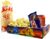 SNAPPY Dinosaur Movie Night Kit, 18 Pcs — 6 Kids Snack Trays with Cup Holder & 12 Burst Popcorn Bags, Disposable, Food-Safe, USA Made