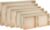 Wooden Serving Trays with Handles – 7 Piece Nested Breakfast Set – Perfect for Organizing, Bathroom, Party Buffet & Serving
