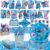 Stitch kids Birthday Party Supplies decoration Set – 125PCS, for16 Guests,1Tablecloth,16 Plates,16Napkins, Banner, Stickers, Cake Topper,16 Invitations card with envolopes,16 Blowouts &16Popcorn Boxes
