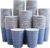 Clawsoff 240 Pack 12 oz Disposable Paper Cups, Hot/Cold Beverage Paper Drinking Cups, Navy Floral Paper Coffee Cups 12 oz for Home-use, Office, Restaurant and Events