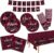 Graduation decorations 2026 Maroon Congrats Grad Party Dinnerware Set Disposable Paper Plates Napkins Cups Tablecloth Banner for Congrats Graduation Decorations 2026 deals, Serve 25
