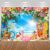 Mocsicka 8x6ft Summer Luau Beach Backdrop – Hawaii Aloha Tropical Party Decoration Banner, Flamingo Flower Palm Leaves Background for Photography Photo Booth
