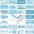 Beeveer 12pcs Baby Shower Photo Booth Props Set Baby Shower Photo Booth Kit Decorations, Waterproof Multi Color Double Sided Blue and White Selfie Photoshoot Party Supplies