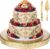 Wenqik 20 Inch Gold Cake Stand Set Metal Round Cupcake Dessert Stand with Cake Cutting, Spatula Wedding Cupcake Pastry Display Candy Holder Display for Wedding Party Birthday Baby Shower(Classic)
