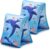 2 Pack Arm Floaties for Kids, Soft Fabric-Covered Inflatable Pool Floats, Learn-to-Swim Arm Bands for Boys Girls 3-5-6-12 Years, Swimming Pool Floats Sleeves for Toddlers