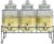 Style Setter Premium Glass Drink Dispensers with Metal Stand for Parties – Beverage Dispenser Set for Cold Drinks, Lemonade, Cocktails, Juice – Party Glass Drink Dispenser Station – 1.5 Gal, Set of 3