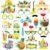 29Pcs Summer Photo Booth Props Hawaiian Photo Booth Props Summer Pool Beach Tropical Party Aloha Luau Hawaiian Party Decorations