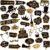 Outus 36 Pcs Birthday Photo Booth Props Kit Happy Birthday Graduation Wedding Party Favors Supplies Bday Party Decor 40th- 50th-60th Photobooth Funny Cute Holiday Selfie Supplies(Gold and Black)