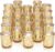 DARJEN 24 Pcs Gold Tea Lights Candles Holders for Wedding Centerpieces, Votive Candle Holders for Party Home Wedding Shower Decorations, Table – Mercury Glass Votives