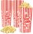Homrelaxy 120 Pcs Popcorn Boxes, 7.9″ Tall and 3.6″ Square Large Capacity Popcorn Containers Buckets for Pop Corn Machine, Movie Night, Cinema, Carnival, Party, Concessions