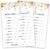 Bridal Shower Games, Bridal Word Scramble, Spring Floral Bridal Shower Party Game Card For Wedding Engagement Bachelorette, Fall Bridal Shower Decor Favors Supplies, 25 Game Cards With Answer Card -10