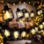 AceList 20 LED Black Lantern String Lights Mini Kerosene Lamp for Indoor Outdoor Patio Garden Holiday Home Ramadan Wedding Party Christmas Tree New Year Decorations(Warm White Light)